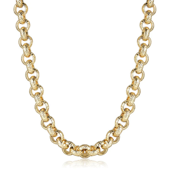 15MM Patterned Belcher chain (Gold Filled)